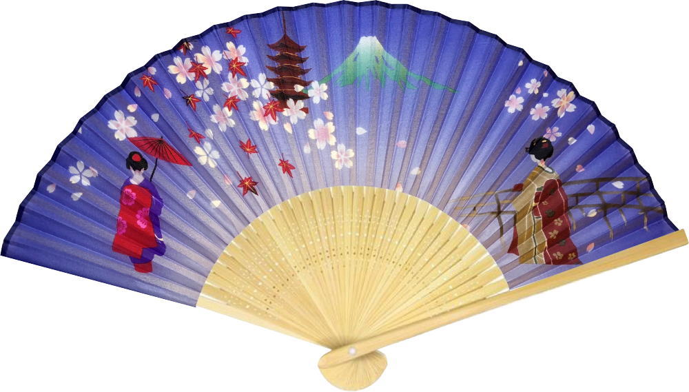 7寸30間紙貼扇子イメージ