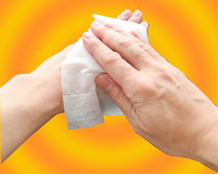 寒い季節のウェットティッシュ